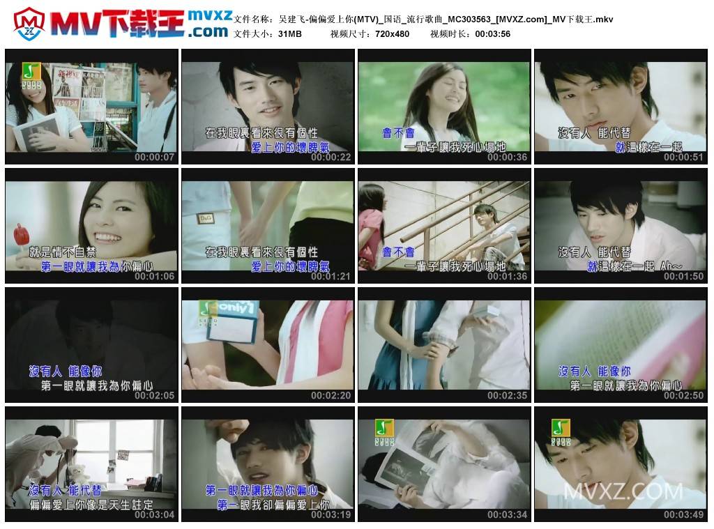 吴建飞-偏偏爱上你(MTV)_国语_流行歌曲_MC303563